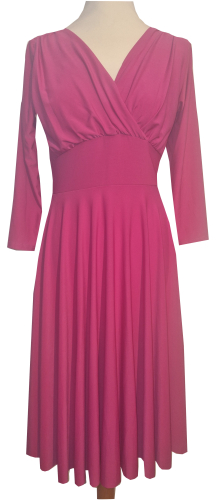 Tanzkleid, Trainingskleid, Salsakleid, pink, Einheitsgröße Gr. 36 - 40