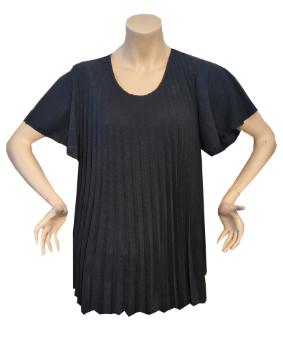 Oberteil, Pliseehänger mit Flügelärmeln