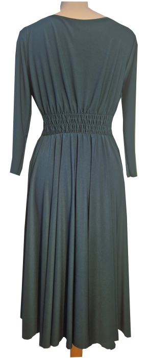 Tanzkleid, Trainingskleid, Salsakleid, dunkelgrün, Einheitsgröße Gr. 36 - 40
