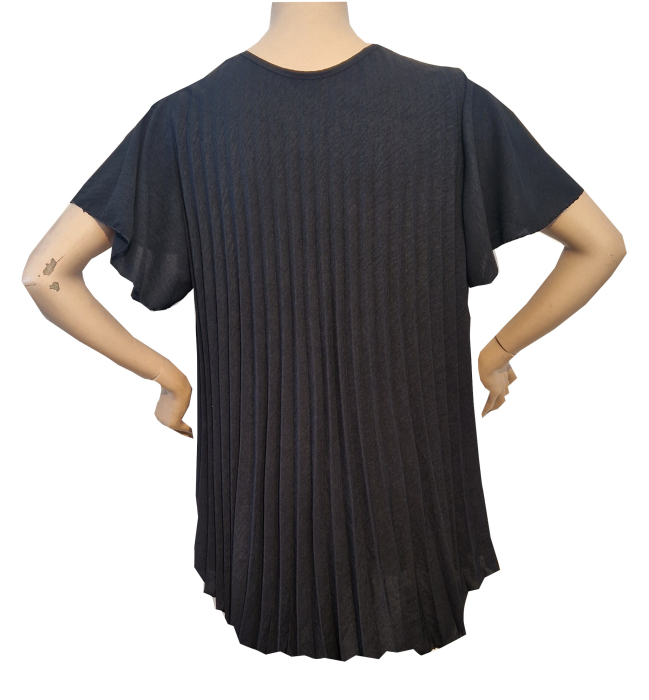 Oberteil, Pliseehänger mit Flügelärmeln