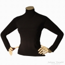 Top mit hohem Halskragen und Raglanärmel